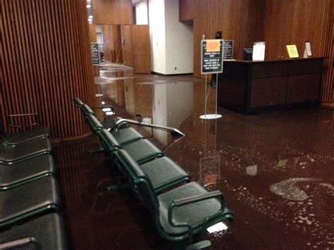 houston justice center flood damage 16th floor